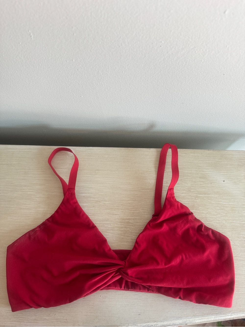 Gymshark Twisted Front Bralette Carmine Red